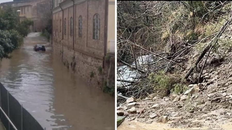 
	Auto sott'acqua a Carrara, la frana a Lagastrello

