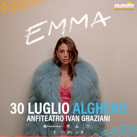 Emma il 30 luglio all’Alguer Summer Festival