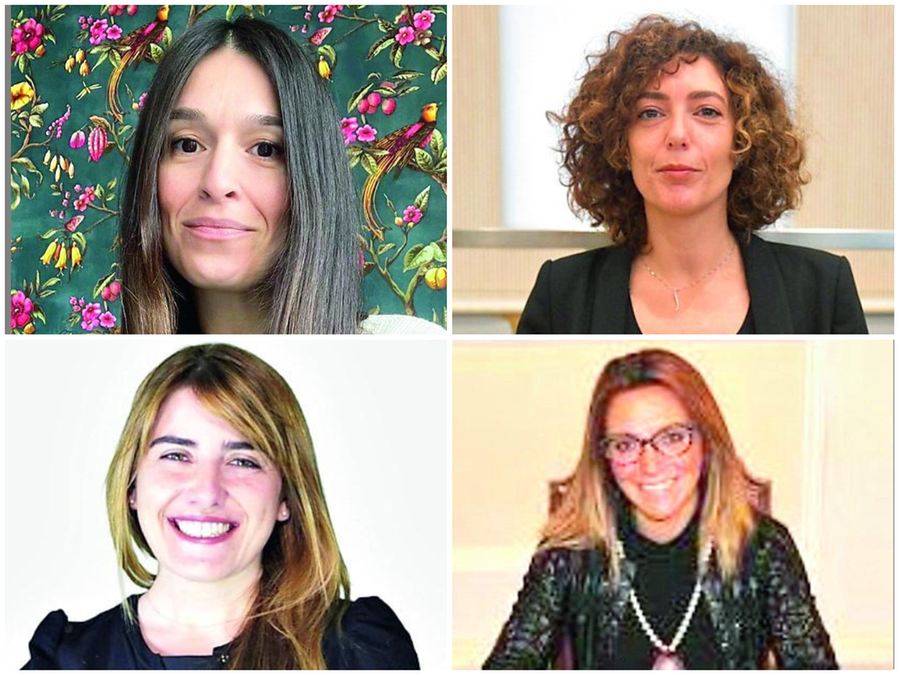 
	Da sinistra in senso orario: Camilla Soru, Ivana Russu, Giulia Lai e Carla Fundoni

