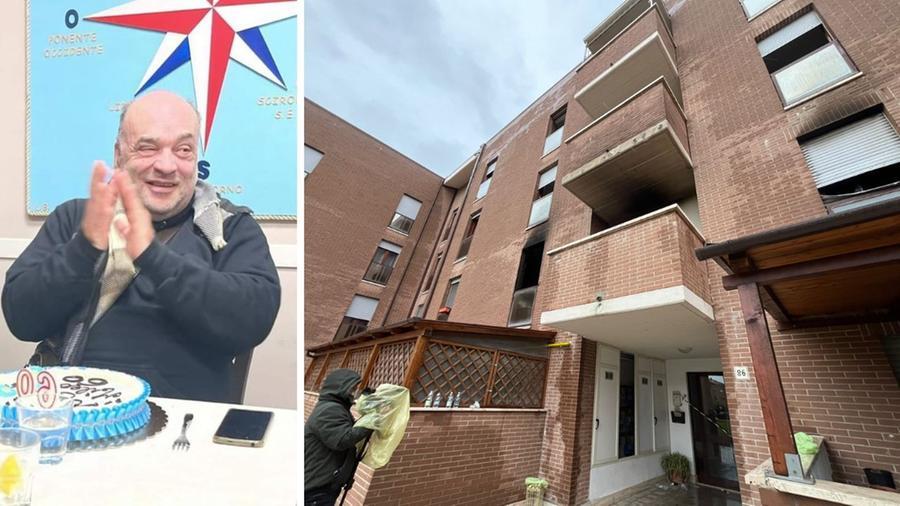 
	La vittima e il palazzo incendiato

