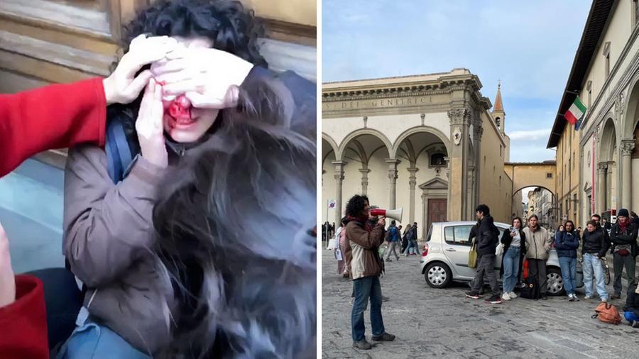 
	Maria colpita dalle manganellate &egrave; tornata in piazza

