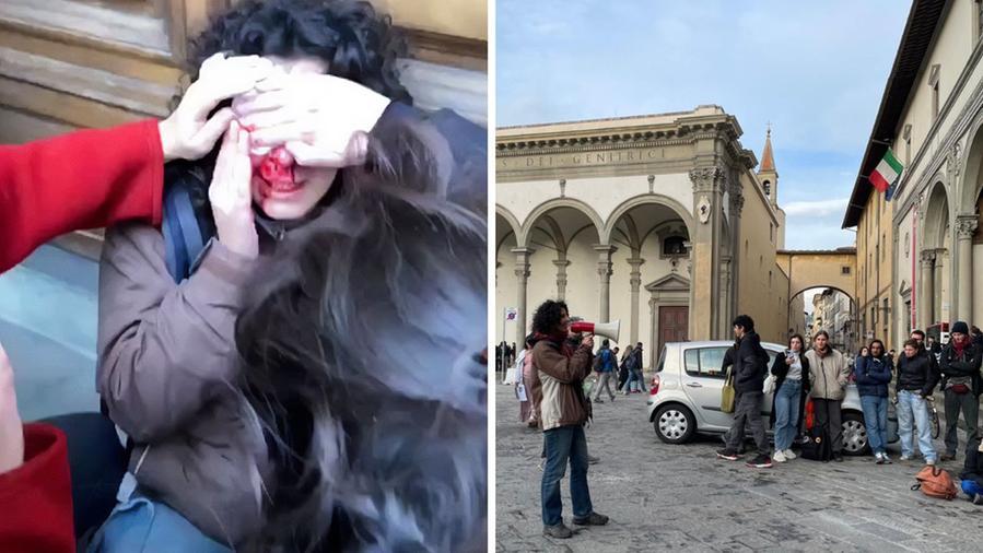 Maria colpita dalle manganellate è tornata in piazza