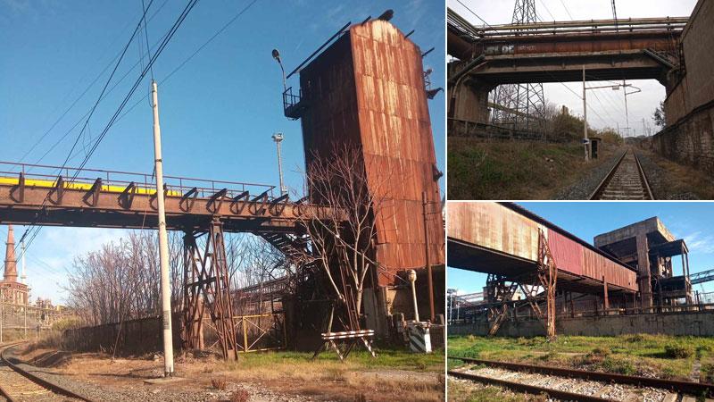 Lo stato di degrado dei cavalcaferrovia in località Portovecchio tra Fiorentina e Piombino di proprietà di Jsw che hanno messo a rischio la circolazione dei treni passeggeri
