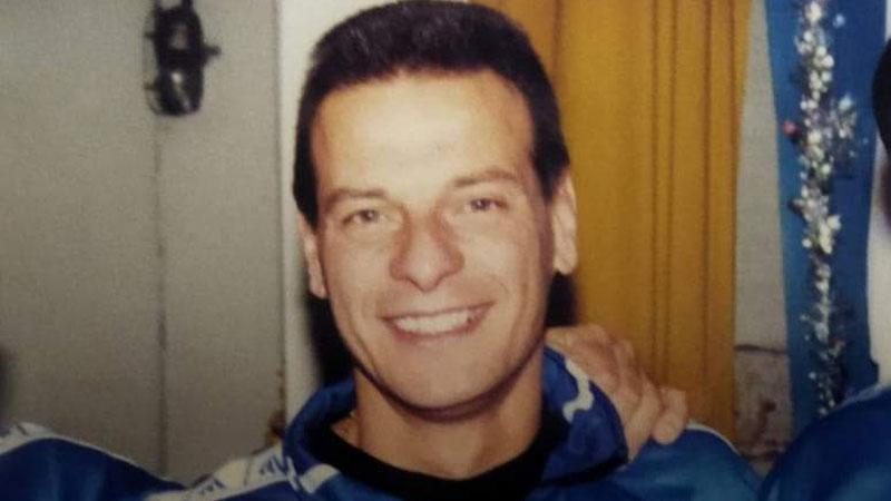 Stefano Carratori in una immagine giovanile di quando era calciatore