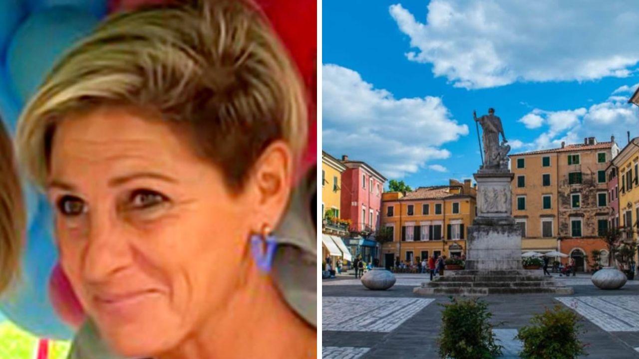 Silvia e il centro di Carrara