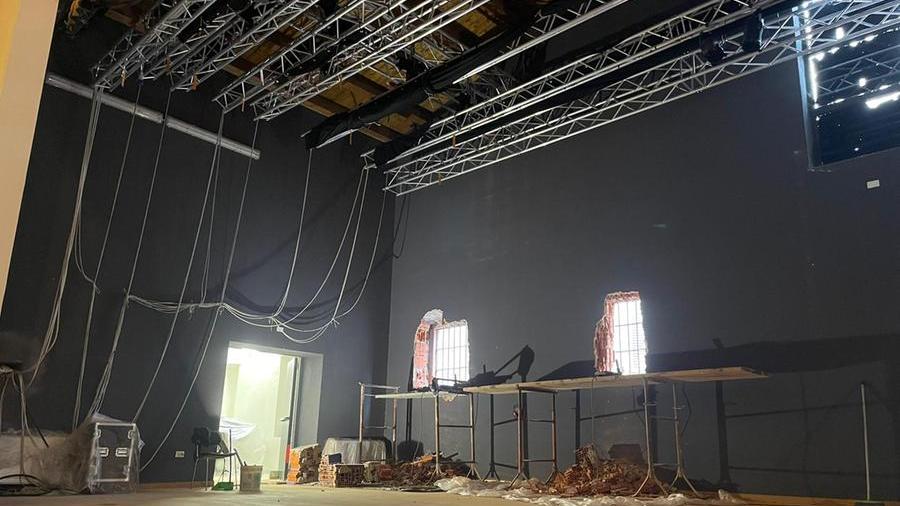 Il palco del futuro teatro