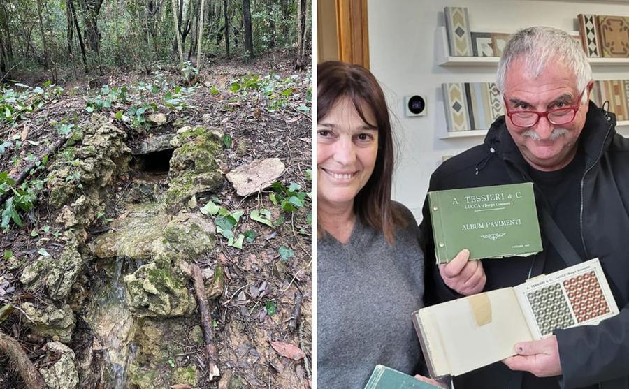Livorno, Villa Rodocanacchi: la storia della cascata e della mattonella ritrovata