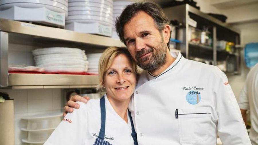 
	Loretta e lo chef Carlo Cracco


