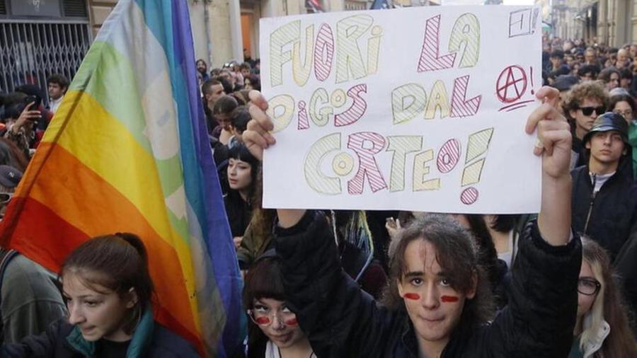 
	Un momento della manifestazione a Pisa del 2&nbsp;marzo


