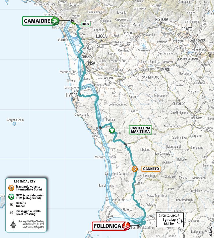 Tirreno Adriatico la gara ciclistica passa da Livorno. Ecco le