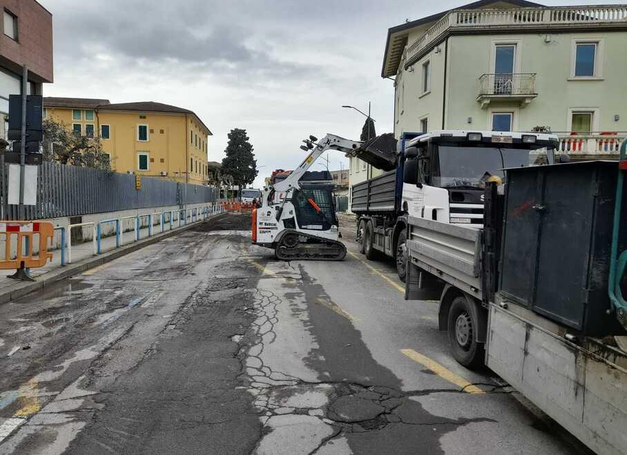 Via Tripoli a Montecatini, fase finale dei lavori: tra una settimana la riapertura