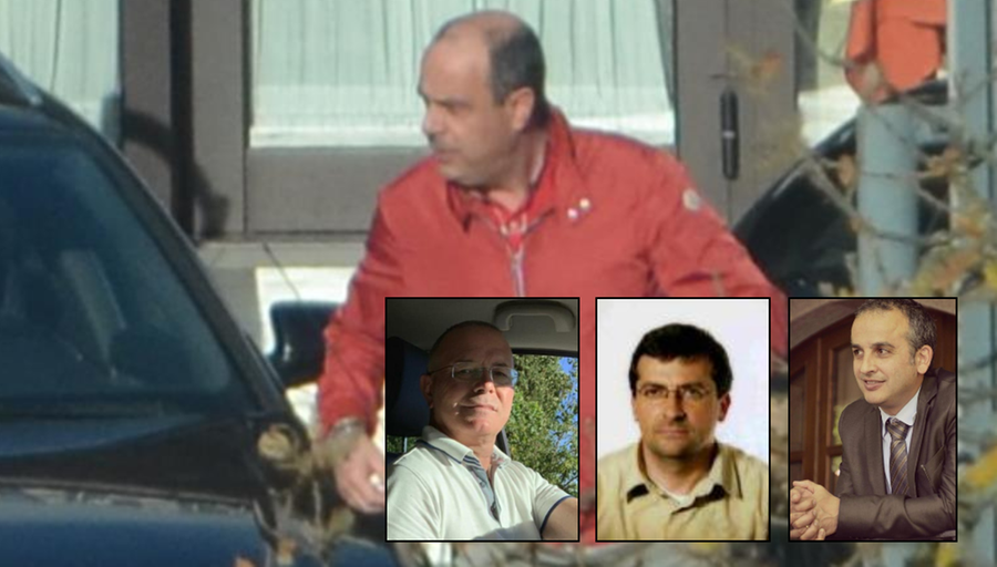 Nella foto grande Tore Pinna, in quelle piccole da sinistra Pierpaolo Sau, Pietro Crobu e Rinaldo Arangino