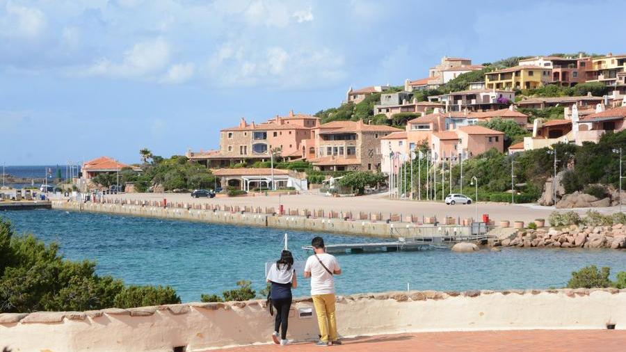 La piazzetta del borgo di Porto Cervo