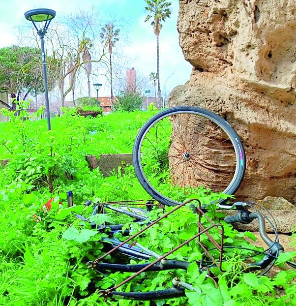 Nella necropoli quasi una discarica (foto Roberto Gabrielli)
