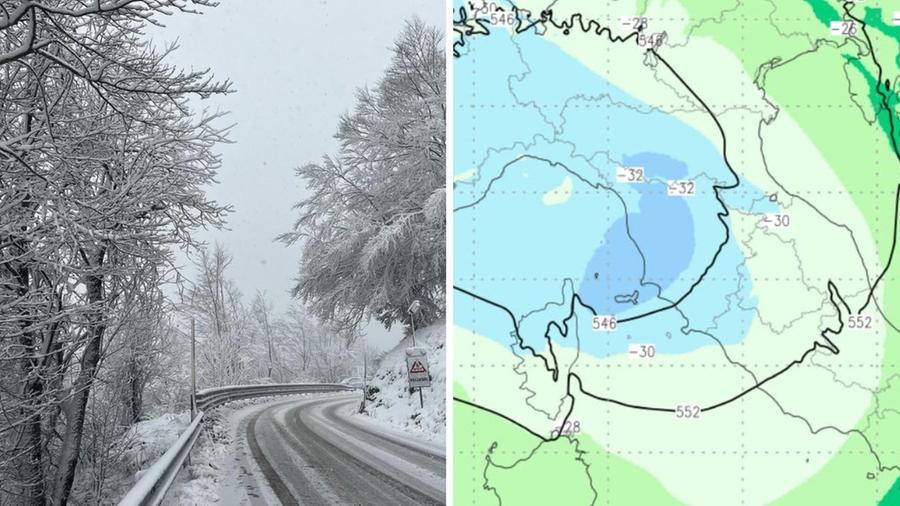 Meteo in Toscana, sarà un mercoledì di neve anche in alta collina: il nucleo gelido può regalare “sorprese bianche”