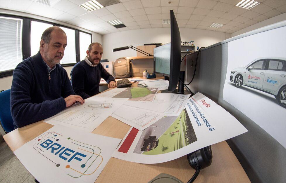 Nella foto i professori Buttazzo e Alessandro Biondi del Tecip