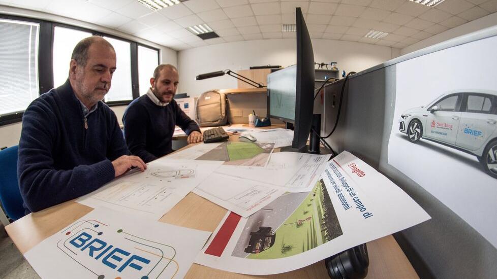 Nella foto i professori Buttazzo e Alessandro Biondi del Tecip