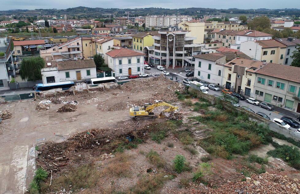 Una veduta dell’area ex Vitrum