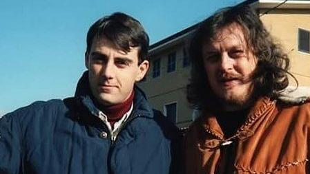 Angelo Barberi in una foto con Zucchero Fornaciari