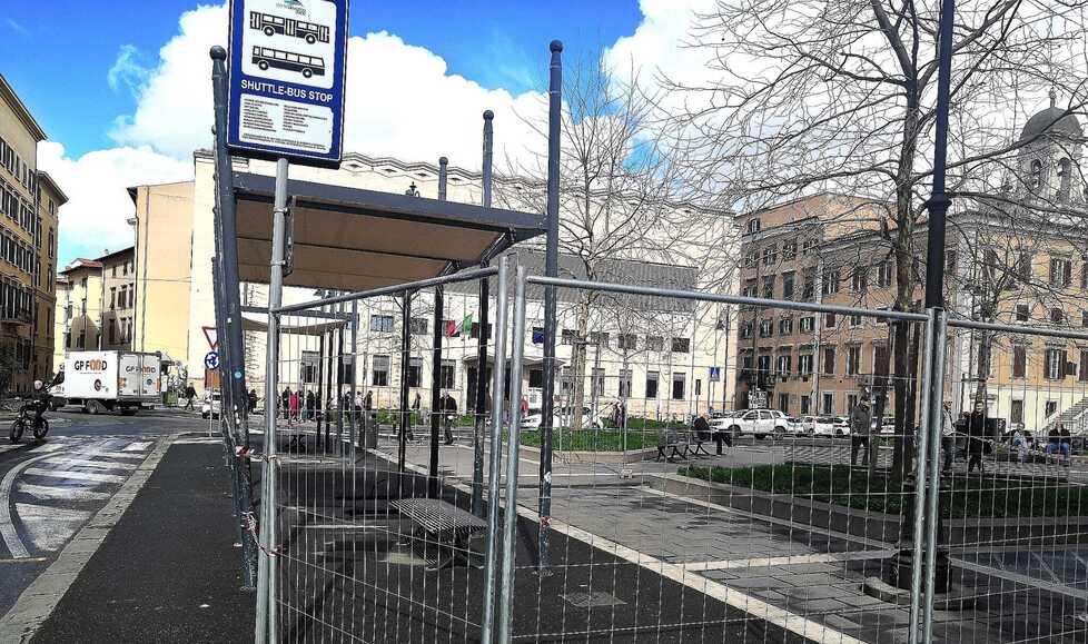 I lavori tra via Cogorano e piazza Civica