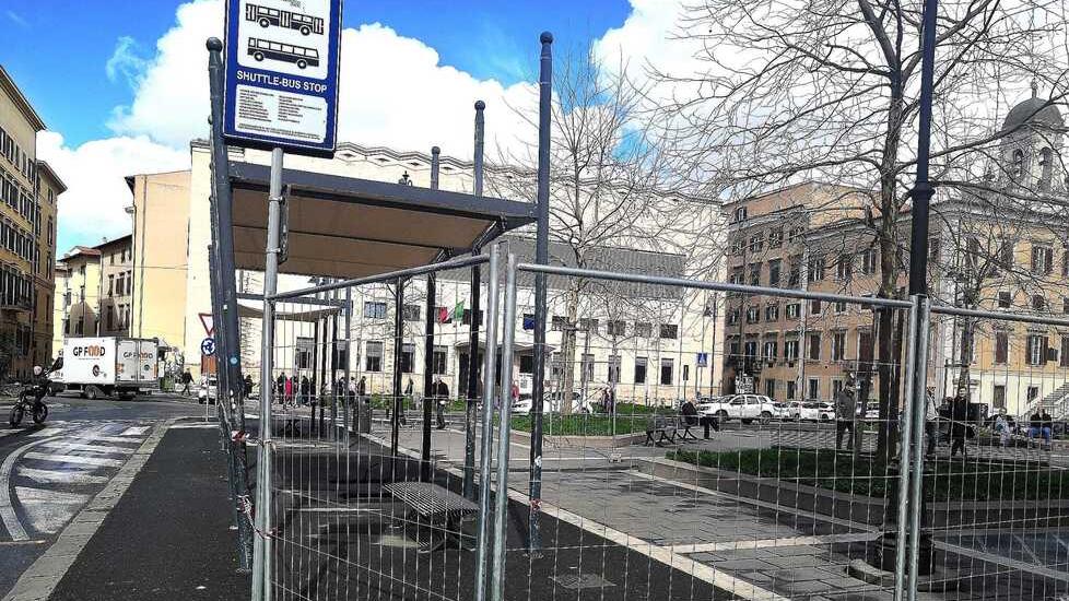 I lavori tra via Cogorano e piazza Civica