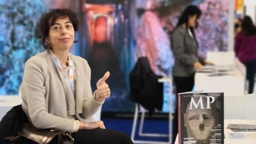 Carla Matta impegnata a Paestum per la Fondazione Mont 'e Prama