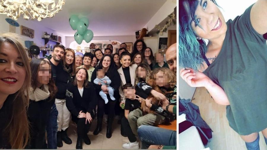 
	Parenti e amici di Betty (foto a dx) alla festa organizzata per il suo compleanno

