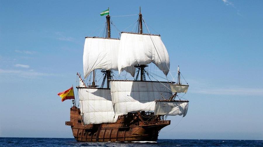 Olbia, rivive la storia della marineria: al molo Brin il Galeòn Andalucìa