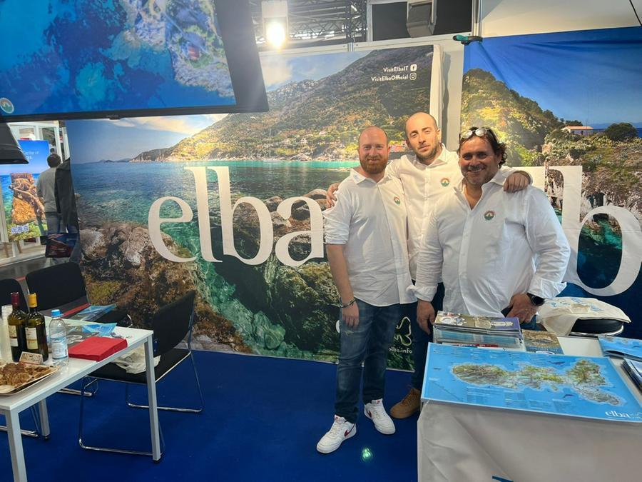 
	Lo stand dell&rsquo;isola d&rsquo;Elba alla fiera del turismo di Monaco di Baviera

