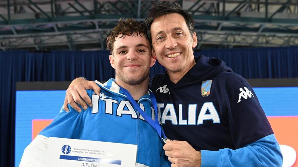 Gregorio Isolani con il maestro Giuseppe Pierucci
