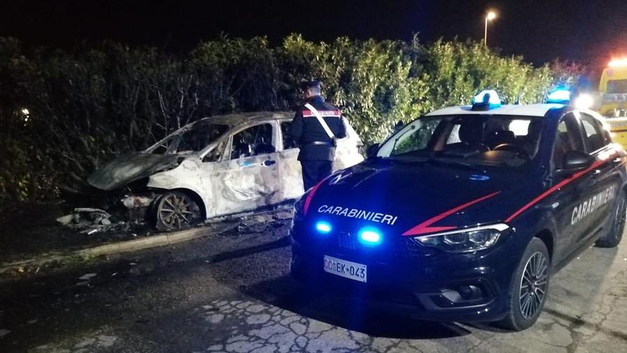 Auto data alle fiamme a Reggiolo