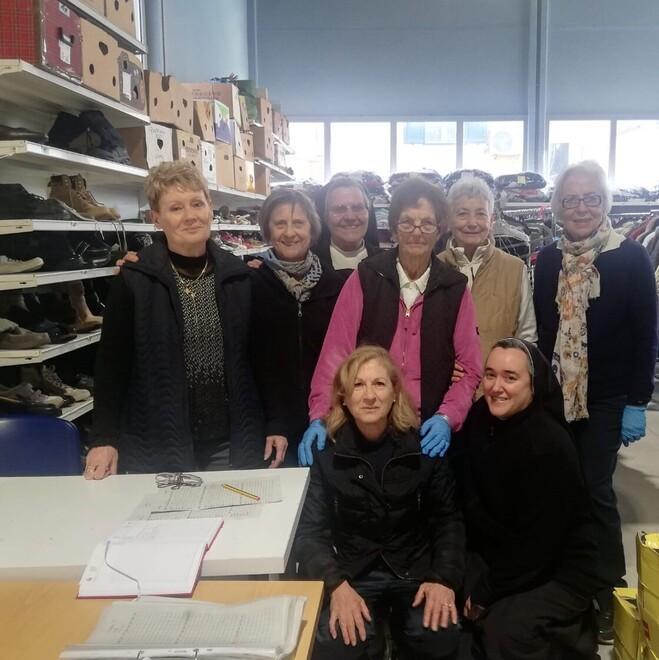 Alcune volontarie dell’Armadio Solidale