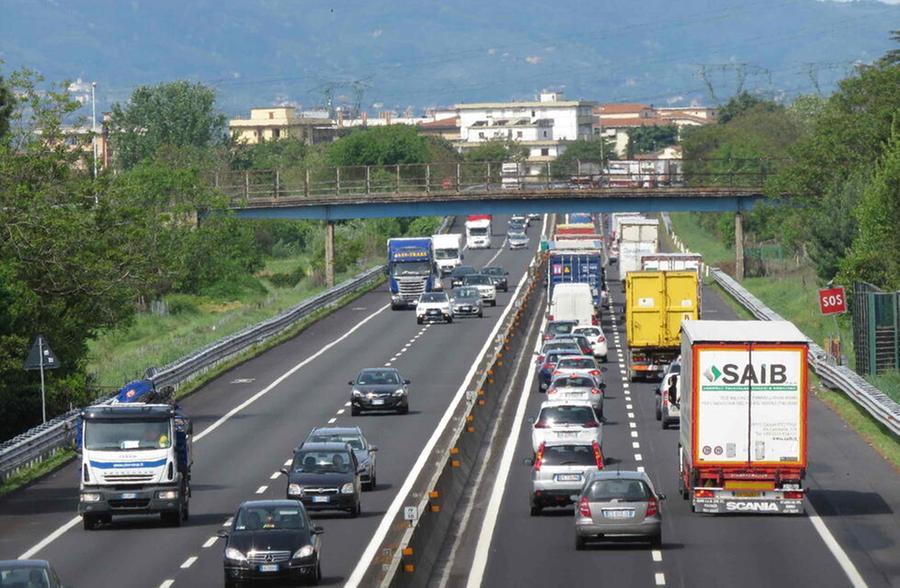 Un tratto dell’A11 all’altezza di Prato