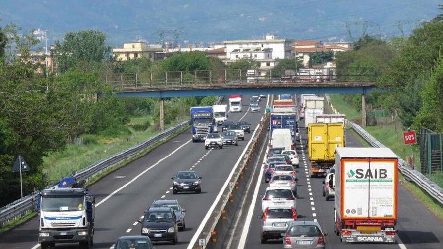 Un tratto dell’A11 all’altezza di Prato