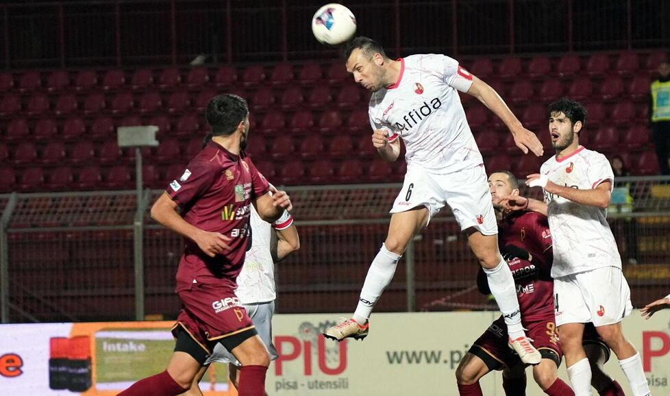 Tiritiello durante il derby contro il Pontedera