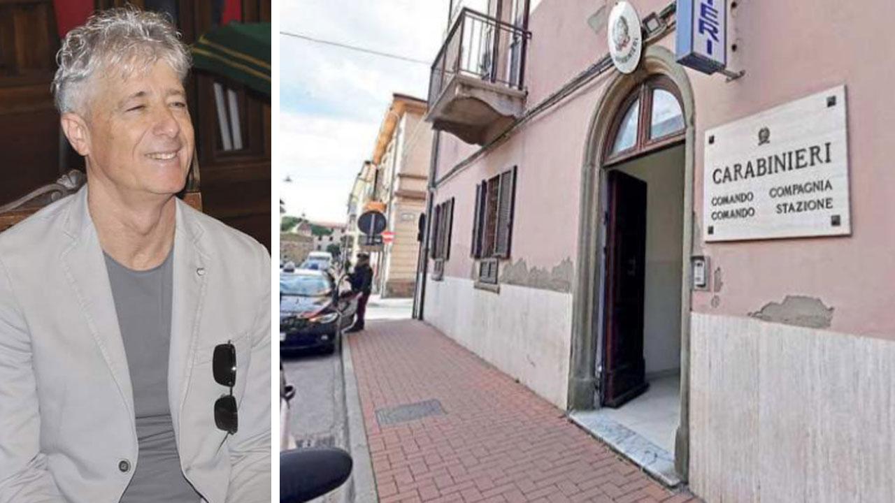 Claudio Lombardi, a destra il punto in cui si è sentito male il 18 febbraio
