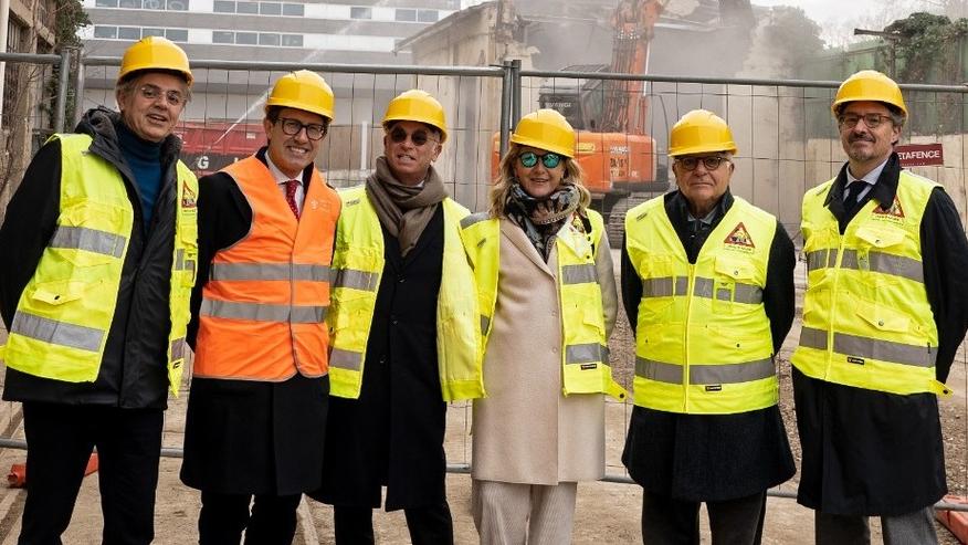 Il sopralluogo del sindaco Dario Nardella al cantiere