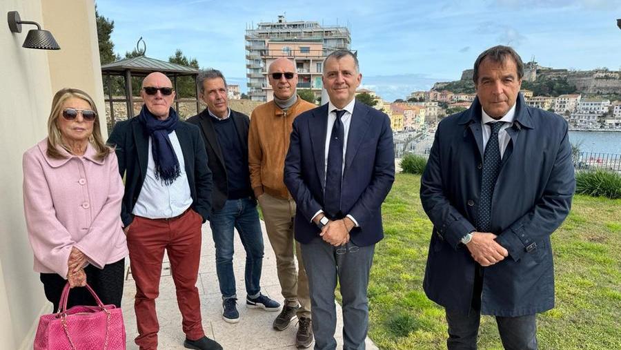 Da sinistra Giudicelli, Adalberto, Marini, Di Tursi, Bertucci e Lanera