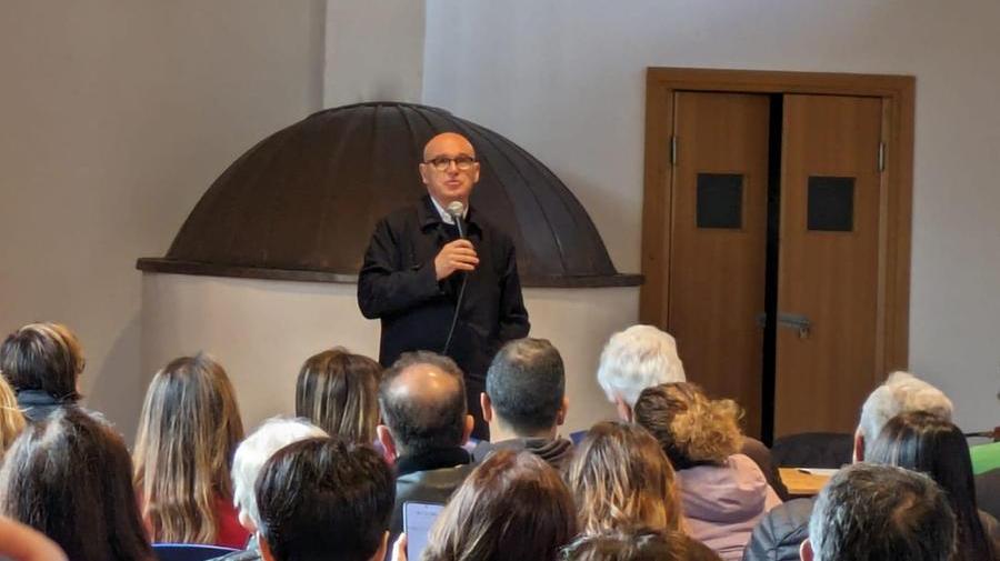 Renato Soru durante il suo intervento a Milis