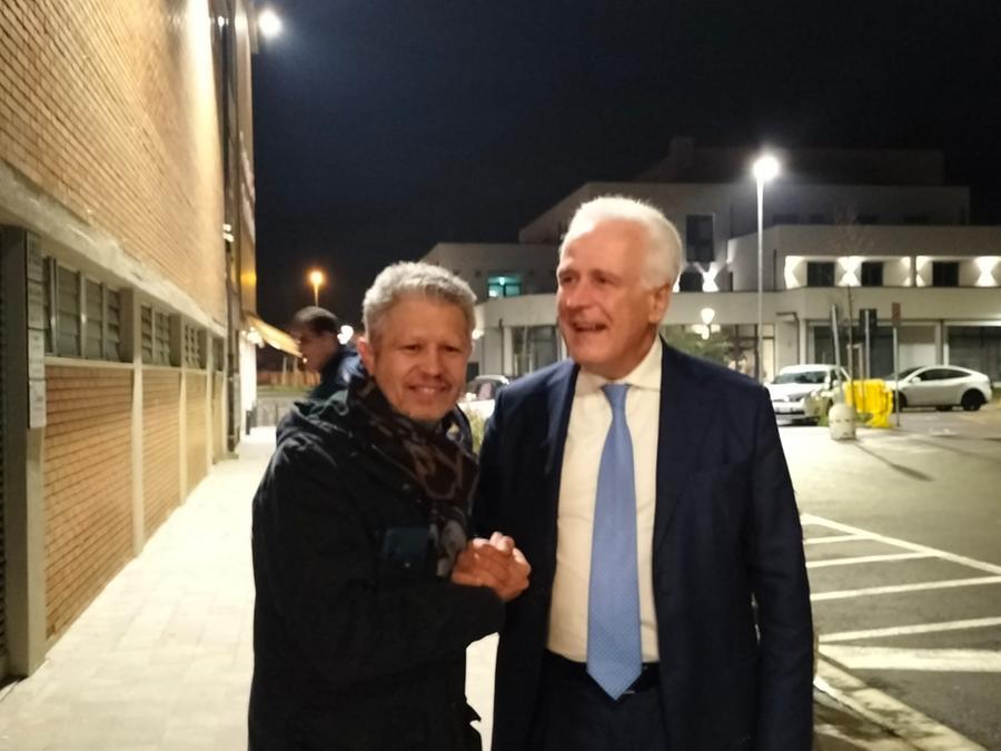 
	Simone Giglioli insieme a Eugenio Giani

