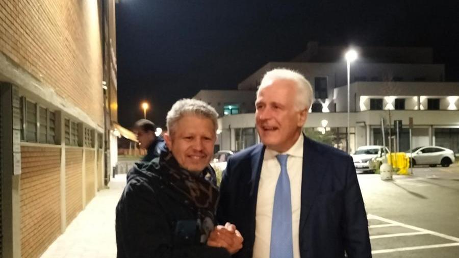 Simone Giglioli insieme a Eugenio Giani