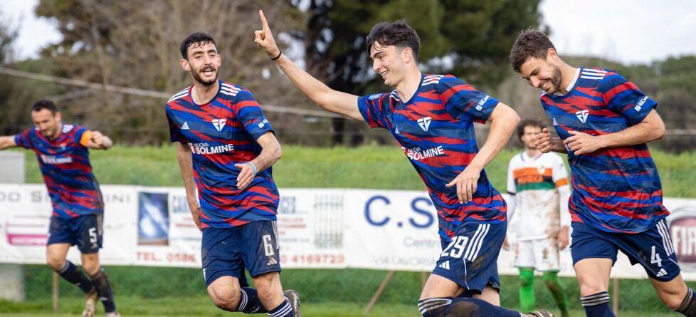 L’azione che ha portato al gol di Botrini (foto UsFG)