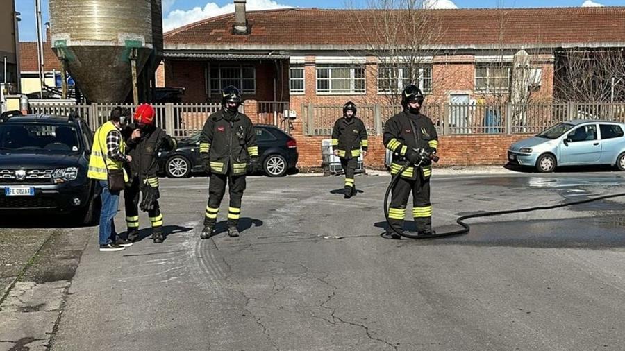 
	L'intervento dei vigili del fuoco

