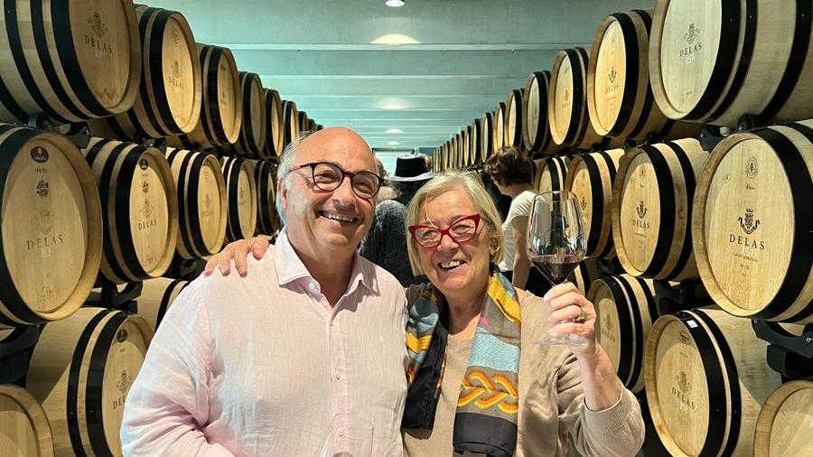 Carlo Gardini insieme alla moglie Donatella Cinelli Colombini