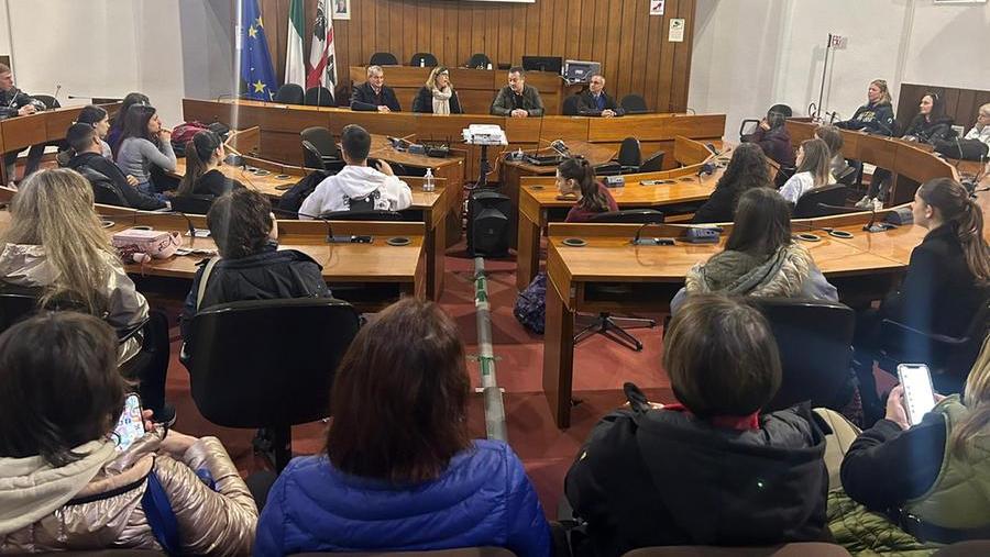 Gli studenti Erasmus ricevuti in Comune
