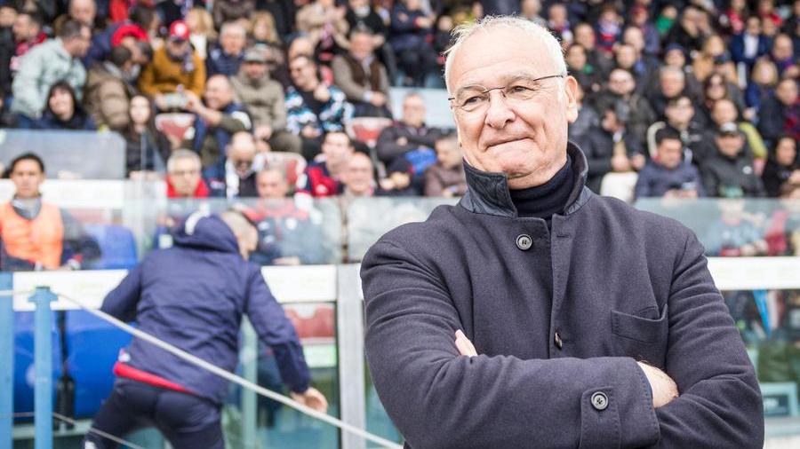 Il mister del Cagliari Claudio Ranieri