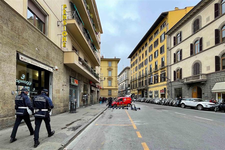 
	Firenze, il punto dove &egrave; avvenuto il delitto

