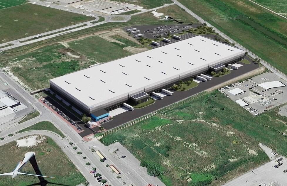 Elaborazione al computer per il nuovo capannone di Metro Italia per il progetto realizzato insieme a Logistics capital partner nella zona industriale a ridosso di viale America a Pontedera