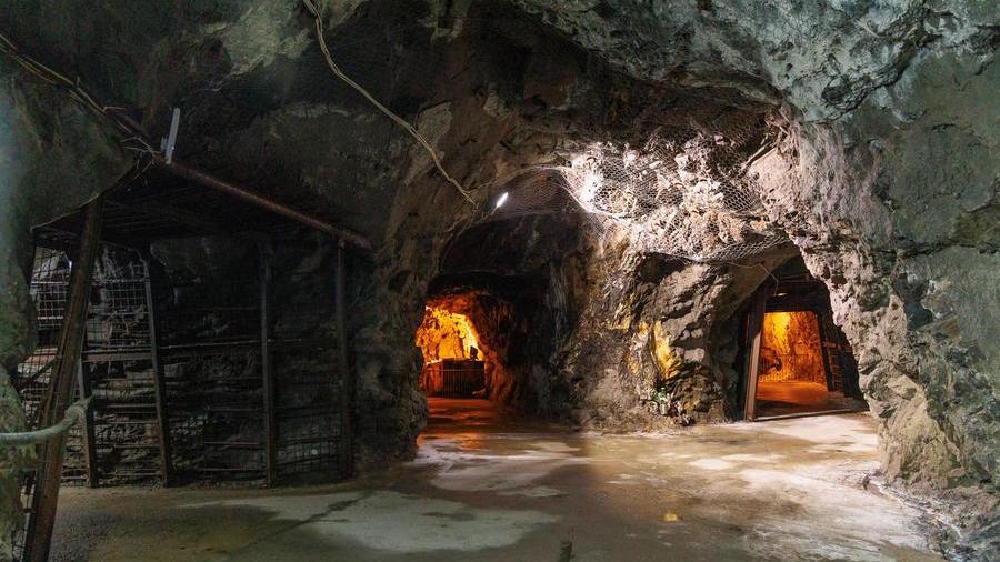 Uno scorcio delle gallerie di Sos Enattos