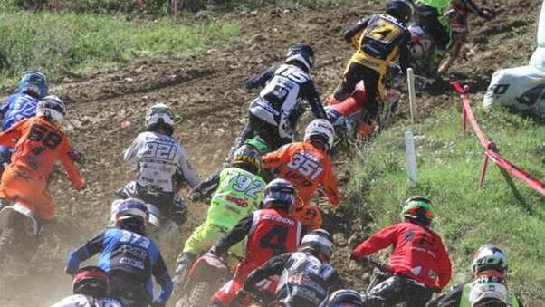 Una fase della prova del campionato regionale 2023 andato in scena sul tracciato della pista di Santa Barbara